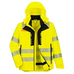 Portwest DX466 DX4 Giacca Invernale Alta Visibilità 4-in-1, Giallo/Nero 4XL