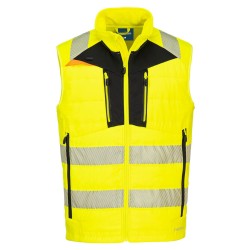 Portwest DX479 Gilet Softshell DX4 Alta Visibilità, Giallo/Nero 4XL