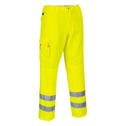 Portwest E046 Pantaloni Combat Hi-Vis, Giallo XXXL