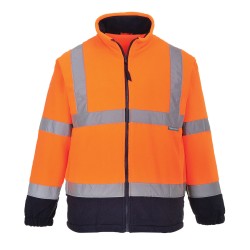 Portwest F301 Pile Bicolore Hi-Vis, Arancione/Blu navy 4XL