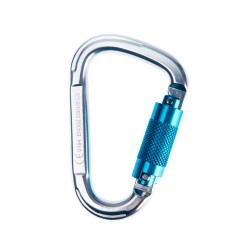 Portwest FP32 Moschettone Twist Lock in alluminio , Argento