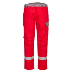 Portwest FR06 Pantalone Bizflame Ultra bicolore, Rosso 30