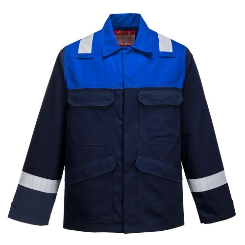 Portwest FR55 Giacca Plus Bizflame, Blu navy/Royal L