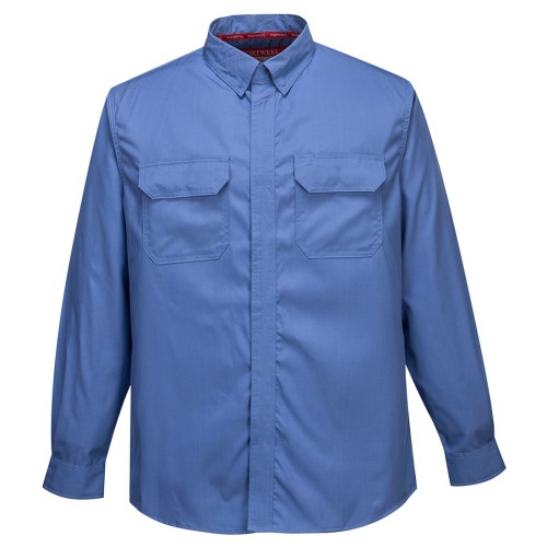 Portwest FR69 Camicia Bizflame Plus Trivalente, Blu M