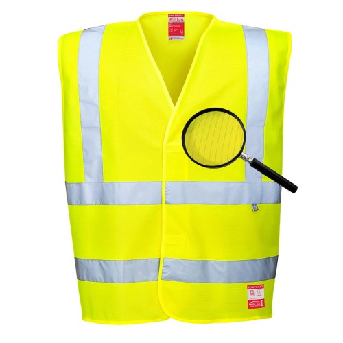 Portwest FR71 Gilet Hi-Vis ignifugo - antistatico, Giallo S/M