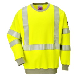 Portwest FR72 Felpa Hi-Vis ANTISTATICA e Ignifuga, Giallo L