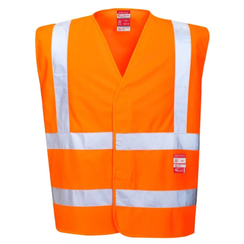 Portwest FR75 Gilet Hi-Vis ignifugo, Arancione S/M