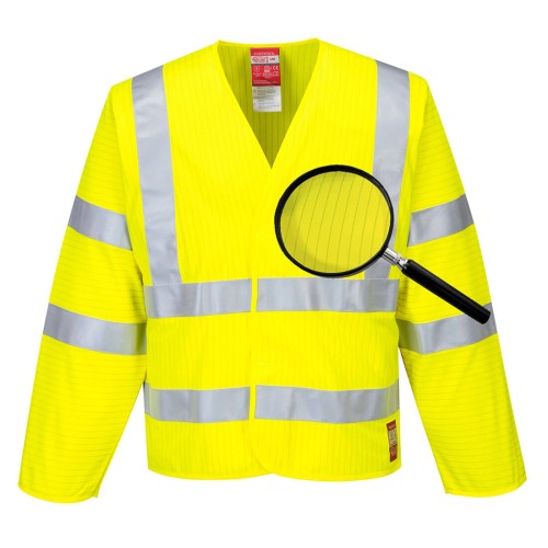 Portwest FR85 Giacca Hi-Vis ignifuga - antistatica, Giallo XX/3X