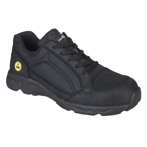 Portwest FT62 Portwest Scarpa sportiva Composito Tees ESD S1P, Nero 44