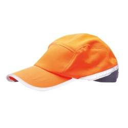 Portwest HB10 Cappellino con visiera Hi-Vis, Arancione/Blu navy