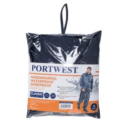 Portwest L440 Completo impermeabile Essentials (completo 2 pezzi), Blu navy 4XL