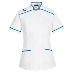 Portwest LW21 Camice Medicale, Bianco/Acqua L