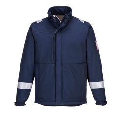 Portwest MV73 Giacca Softshell Modaflame, Blu navy L