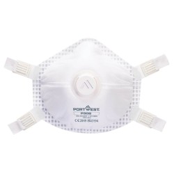 Portwest P306 Respiratore riutilizzabile con valvola FFP3 Ultimate (Pk5), Bianco