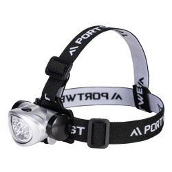 Portwest PA50 Lampada frontale a LED , Argento