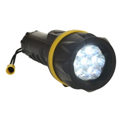 Portwest PA60 Torcia in gomma a 7 LED , Giallo/Nero Portwest PA60 Torcia in gomma a 7 LED , Giallo/Nero