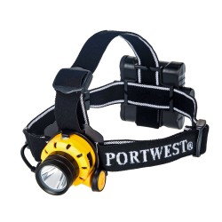 Portwest PA64 Lampada frontale Ultra Power, Giallo/Nero Portwest PA64 Lampada frontale Ultra Power, Giallo/Nero