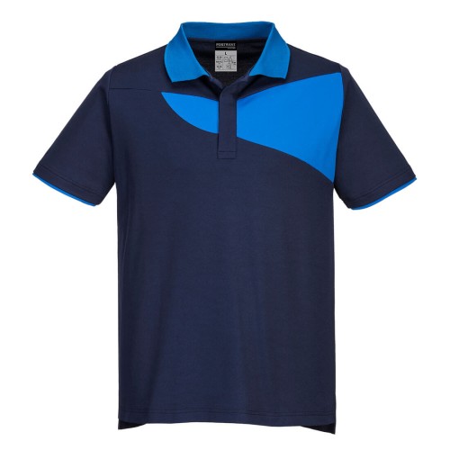 Portwest PW210 PW2 Polo S/S, Blu navy/Royal S