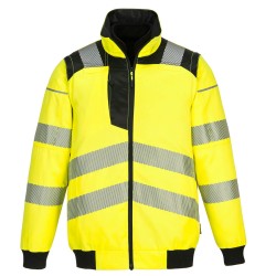 Portwest PW302 Bomber PW3 Hi-Vis 3-in-1, Giallo/Nero L