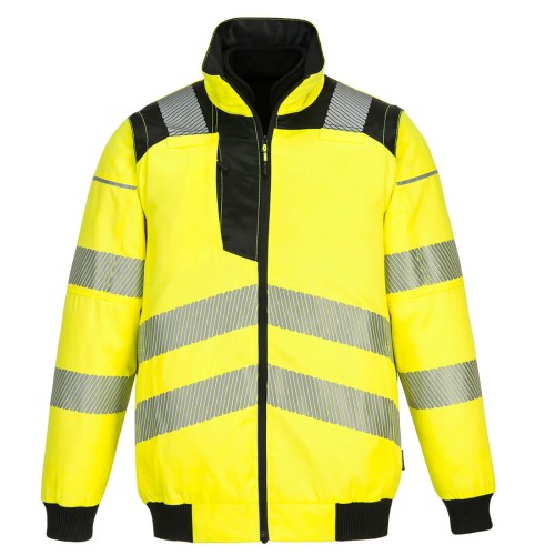 Portwest PW302 Bomber PW3 Hi-Vis 3-in-1, Giallo/Nero XXXL