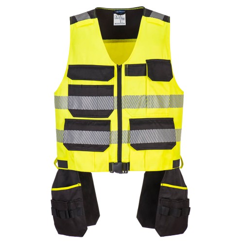 Portwest PW308 Gilet per Attrezzi Classe 1 PW3, Giallo/Nero XXXL