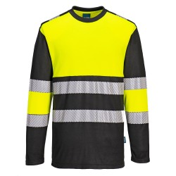 Portwest PW312 PW3 T-shirt Hi-Vis Classe 1 M/L, Giallo/Nero 4XL