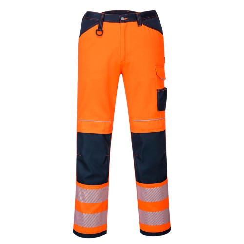 Portwest PW340 PW3 Pantaloni Hi-Vis, Arancione/Blu navy 28