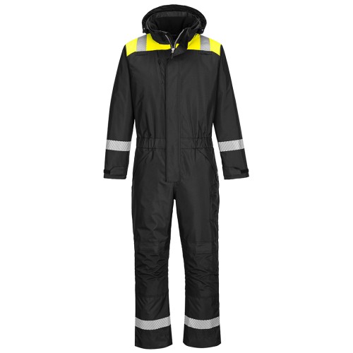 Portwest PW353 Tuta invernale PW3, Nero/Giallo XL
