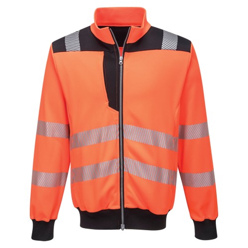 Portwest PW370 PW3 Felpa Hi-Vis, Arancione/Nero XL