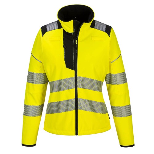 Portwest PW381 Softshell da donna ad alta visibilità PW3, Giallo/Nero L