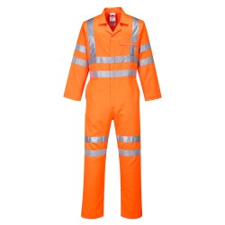 Portwest RT42 Tuta di servizio Hi-Vis in policotone, Arancione 4XL