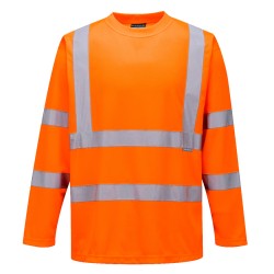 Portwest S178 T-shirt maniche lunghe Hi-Vis, Arancione L