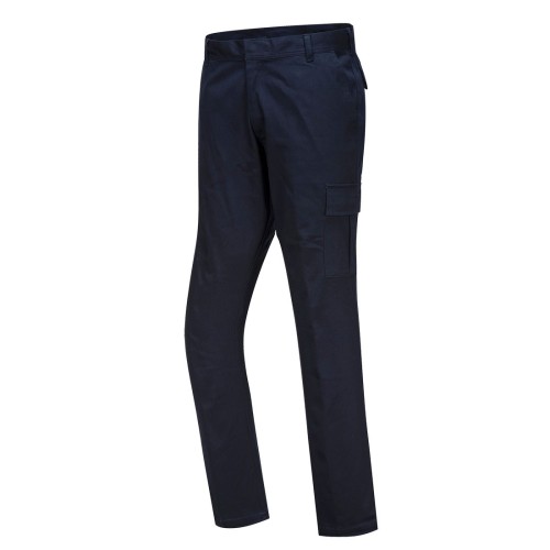 Portwest S231 Pantaloni Combat Stretch Slim Fit, Blu navy scuro 34