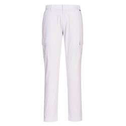 Portwest S231 Pantaloni Combat Stretch Slim Fit, Bianco 28