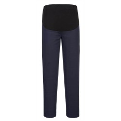 Portwest S234 Pantaloni premaman elasticizzati, Blu navy scuro L