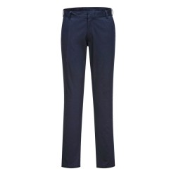 Portwest S235 Pantaloni Stretch Slim Chino, Blu navy scuro 26