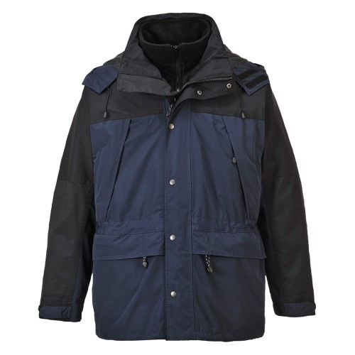Portwest S532 Giacca traspirante Orkney 3-in-1, Blu navy 4XL