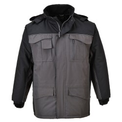Portwest S562 Parka RS bicolore, Nero/Grigio L