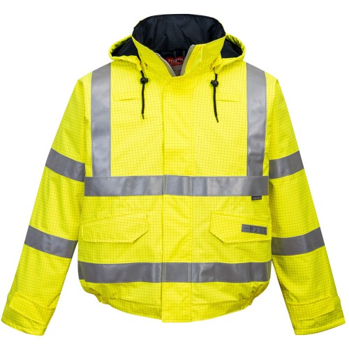 Portwest S773 Bomber Bizflame Rain multinorma Hi-Vis, Giallo S
