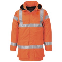 Portwest S774 Giacca Bizflame Rain multinorma Hi-Vis, Arancione M