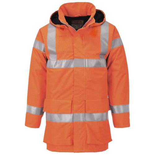 Portwest S774 Giacca Bizflame Rain multinorma Hi-Vis, Arancione M