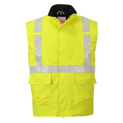 Portwest S776 Gilet Imbottito antistatico FR Bizflame Rain Hi-Vis, Giallo L
