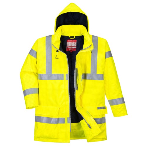 Portwest S778 Giacca Bizflame Rain multinorma Hi-Vis, Giallo 4XL