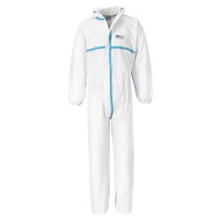 Portwest ST60 Tuta BizTex Microporoso Tipo 4/5/6, Bianco L