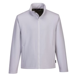 Portwest TK20 Softshell Print & Promo da uomo (2L), Bianco L