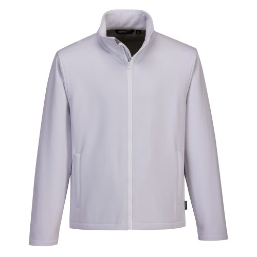 Portwest TK20 Softshell Print & Promo da uomo (2L), Bianco M